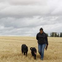 Cendrine en balade avec son couple de Beaucerons