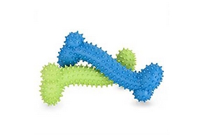 2 os pour chien en caoutchouc