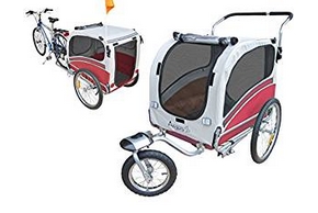 2 remorques a velo pour chien
