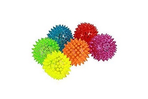 6 balles lumineuses pour chien