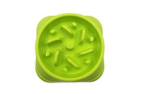Gamelle verte anti glouton