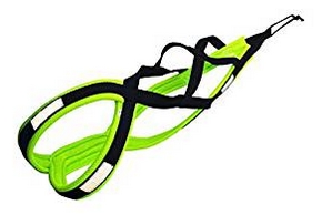 Harnais jaune fluo pour canicross