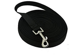 Longe noir pour chien